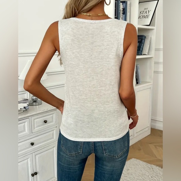 SLEEVELESS KNIT TOP - Picture 3 of 10